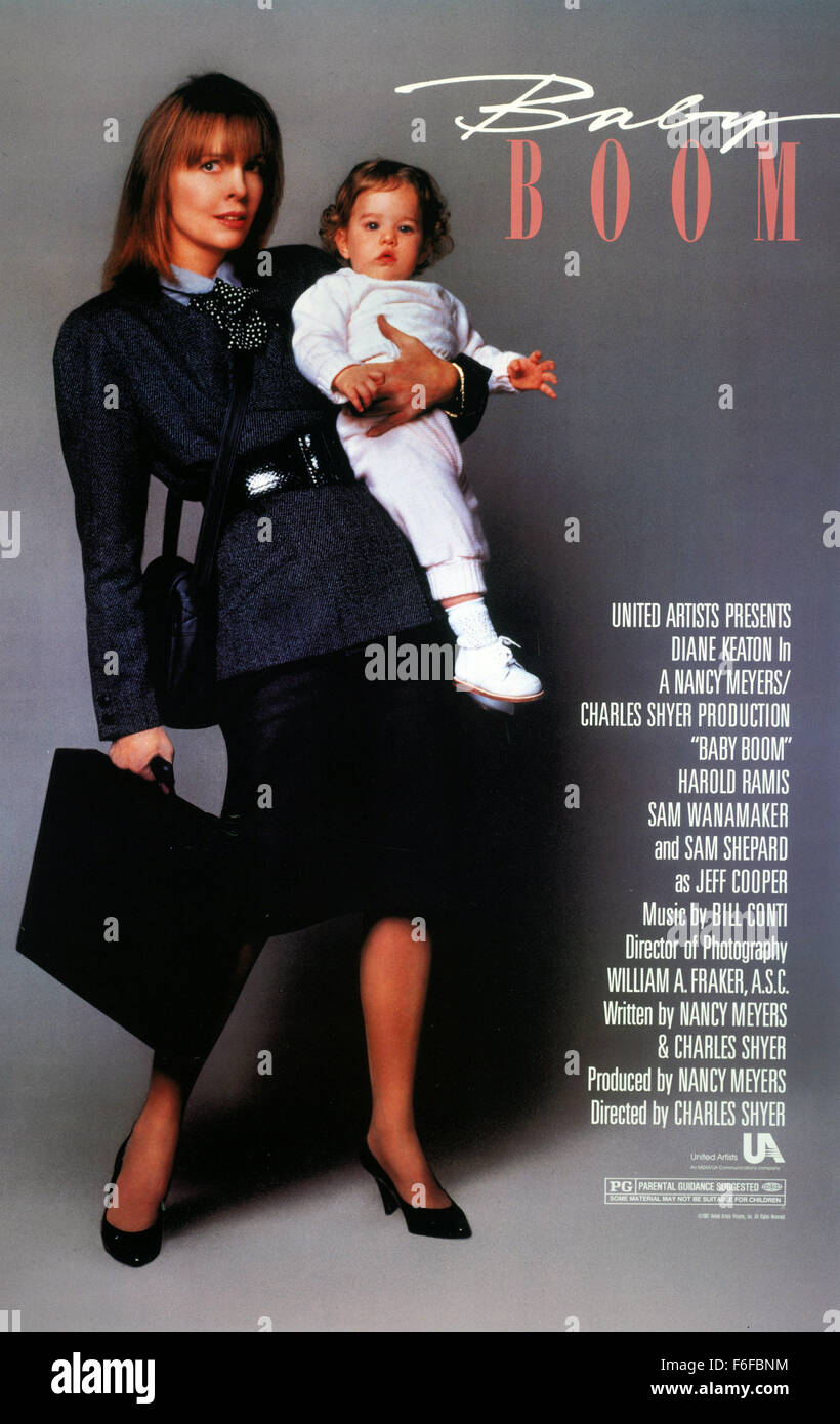 Sep 17, 1987; New York, NY, USA; Key poster art featuring DIANE KEATON as J.C. Wiatt in the romantice comedy film ''Baby Boom'' directed by Charles Shyer. Stock Photo