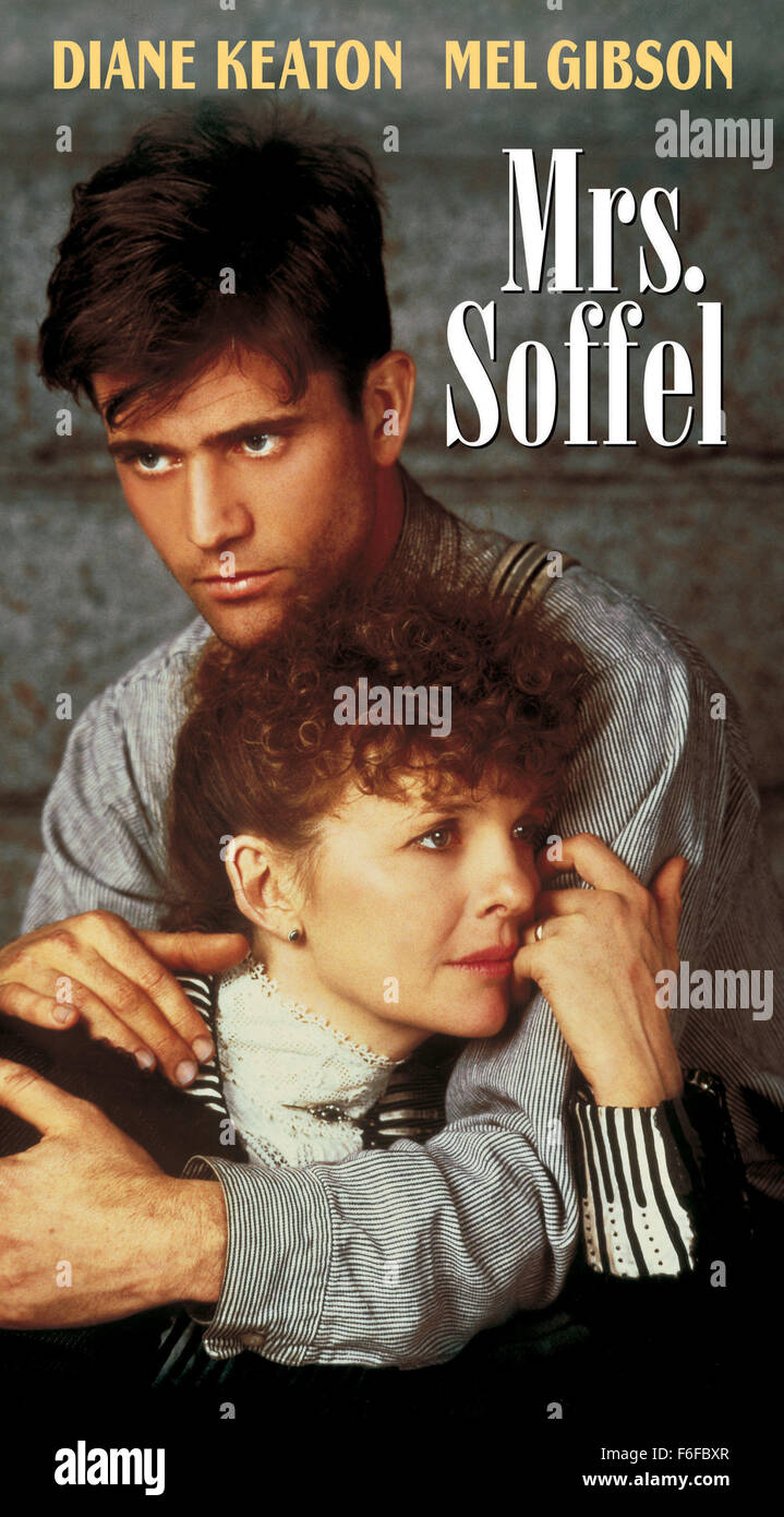 RELEASE DATE: December 26, 1984   MOVIE TITLE: Mrs. Soffel   DIRECTOR: Gillian Armstrong  STUDIO: MGM   PLOT: Peter Soffel is the stuffy warden of a remote American prison around the turn of the century. His wife, Kate, finds herself attracted to prisoner Ed Biddle. She abandons her husband and children to help Ed and his brother Jack escape and accompanies them into the wintery wasteland   PICTURED: MEL GIBSON as Ed Biddle and DIANE KEATON as Kate Soffel   (Credit Image: c MGM/Entertainment Pictures) Stock Photo