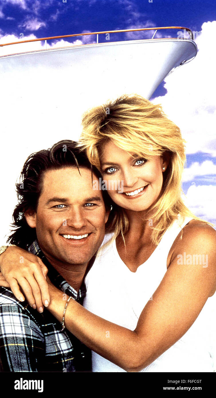 Dec 16, 1987; Hollywood, CA, USA; Pictured: An illustration of GOLDIE HAWN as Joanna Stayton and KURT RUSSELL as Dean Proffitt from the 1987 film 'Overboard.' Stock Photo