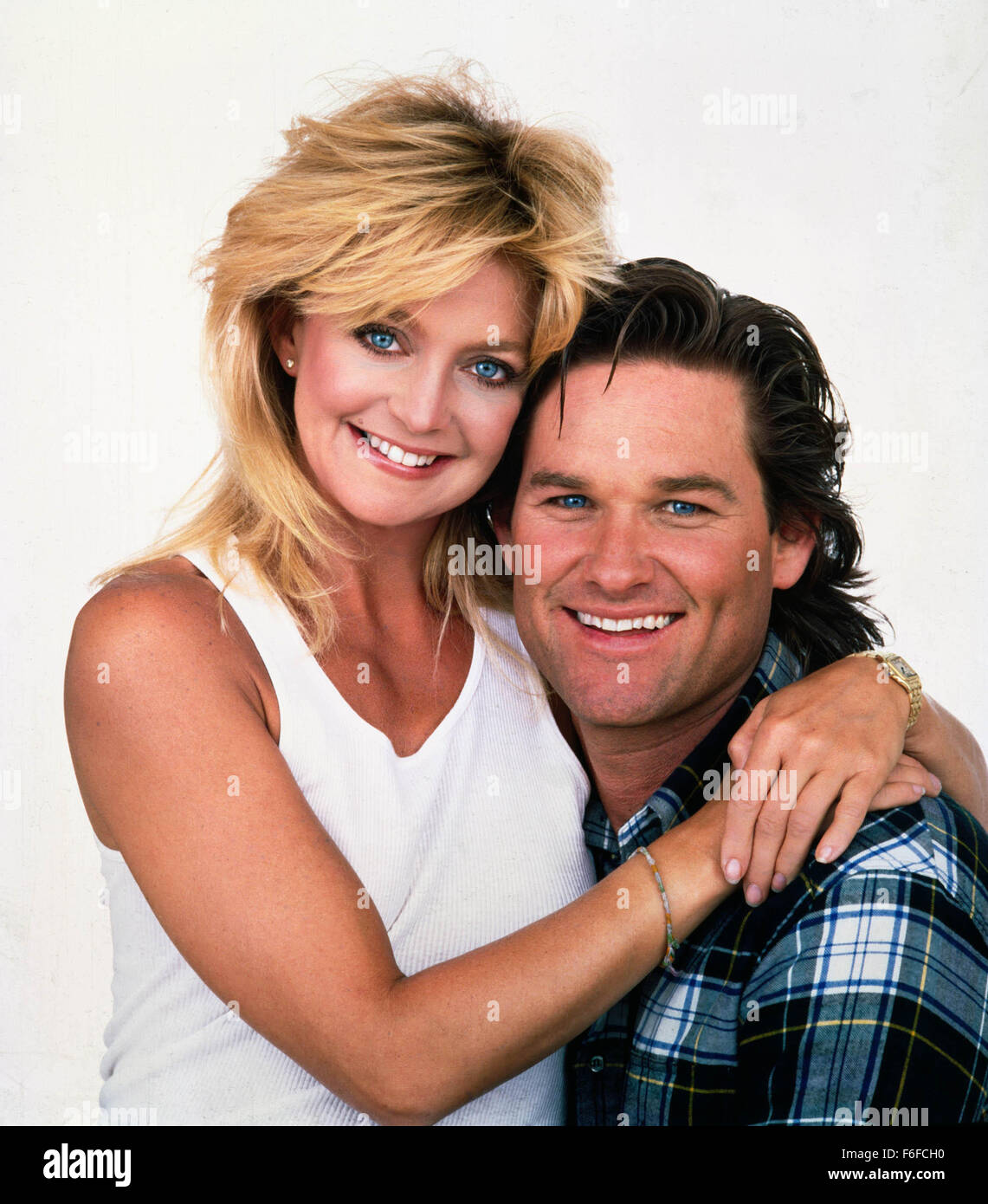 Dec 16, 1987; Hollywood, CA, USA; Pictured: GOLDIE HAWN as Joanna Stayton and KURT RUSSELL as Dean Proffitt from the 1987 film 'Overboard.' Stock Photo