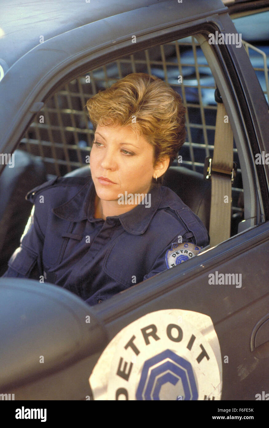 Jul 17, 1987; Dallas, TX, USA; Pictured:  A scene from 'RoboCop,' a 1987 film directed by PAUL VERHOEVEN and starring PETER WELLER as RoboCop and NANCY ALLEN as Officer Anne Lewis. Stock Photo