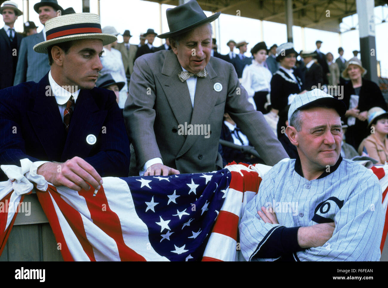 Sep 02, 1988; Chicago, IL, USA; JOHN MAHONEY (bottom right) as William 'Kid' Gleason in the sport, drama, history film 'Eight Men Out' directed by John Sayles. Stock Photo