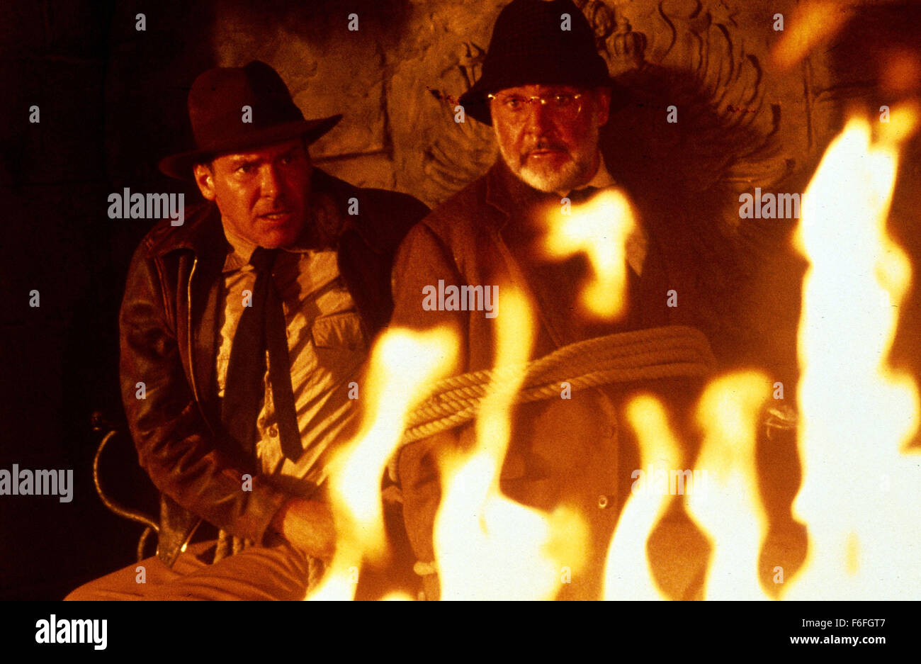 May 24 1989 Amarillo Tx Usa Harrison Ford And Sean Connery Star Stock Photo Alamy