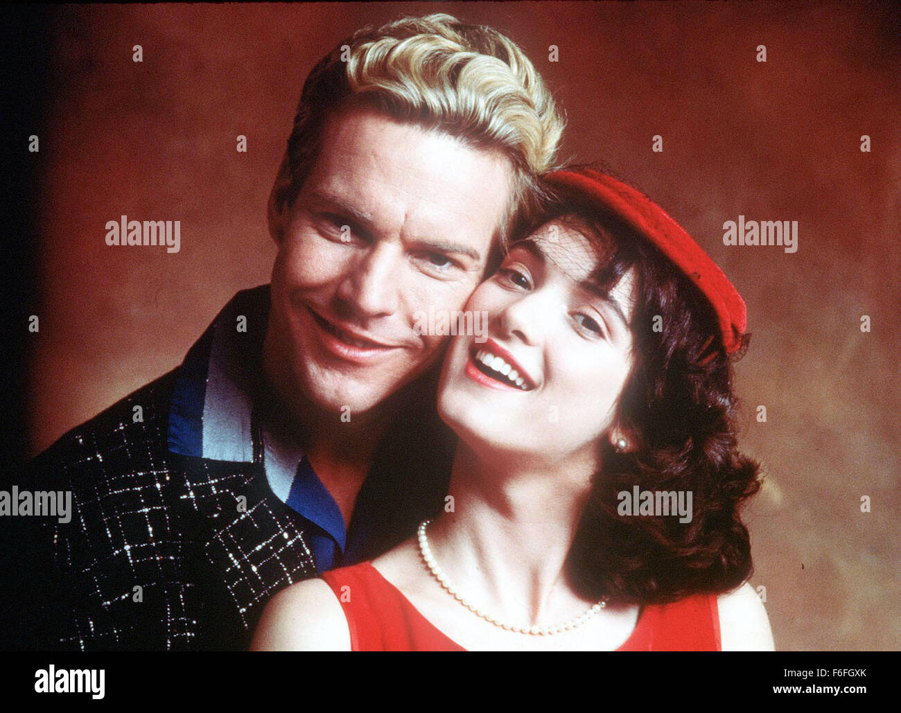 Jun 30, 1989; Hollywood, CA, USA; DENNIS QUAID as Jerry Lee Lewis and  WINONA RYDER as Myra Gale Lewis in the musical drama ''Great Balls of  Fire'' directed by Jim McBride Stock