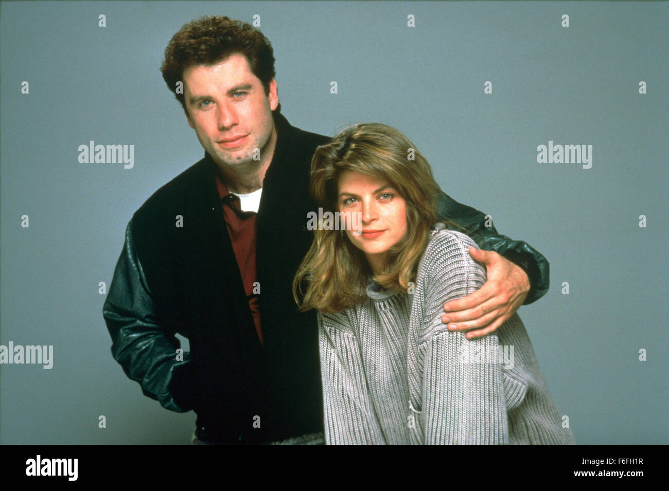 Aug 07, 1989; Hollywood, CA, USA; KIRSTIE ALLEY and JOHN TRAVOLTA star as Mollie and James Ubriacco in the romantic comedy 'Look Who's Talking' directed by Amy Heckerling Stock Photo