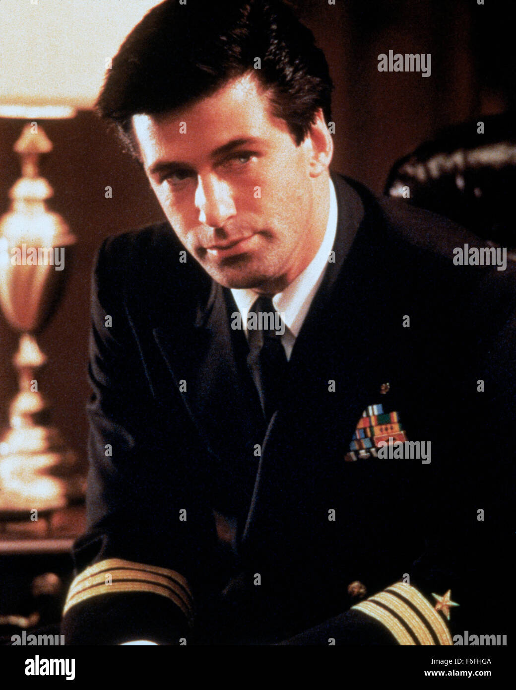 RELEASE DATE: March 2, 1990   MOVIE TITLE: The Hunt For Red October   STUDIO: Paramount Pictures   DIRECTOR: John McTiernan   PLOT: In 1984, the USSR's best submarine captain in their newest sub violates orders and heads for the USA. Is he trying to defect, or to start a war?   PICTURED: ALEC BALDWIN as Jack Ryan.   (Credit Image: c Paramount Pictures/Entertainment Pictures) Stock Photo