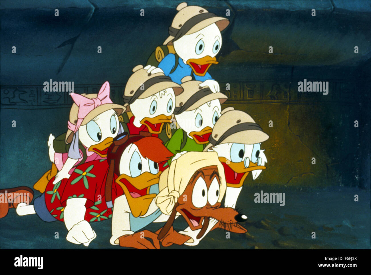 RELEASE DATE: August 3, 1990 MOVIE TITLE: DuckTales: The Movie -Treasure of  the Lost Lamp STUDIO: Walt Disney Pictures DIRECTOR: Bob Hathcock PLOT:  Scrooge McDuck takes his nephews to Egypt to find