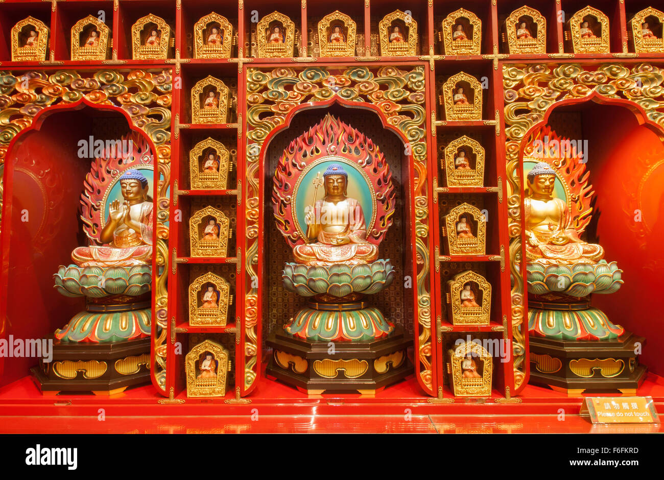 The Lord Buddha in Chinese Buddha Tooth Relic Temple,Singapore Stock