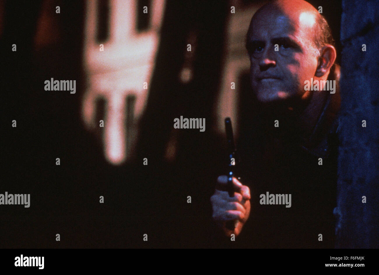 RELEASE DATE: 18 January 1991. MOVIE TITLE: Men of Respect - STUDIO: Grandview Avenue Pictures. PLOT: A hitman heeds a spiritualist's prophesies that he will rise to the head of his family. PICTURED: PETER BOYLE as Matt Duffy. Stock Photo