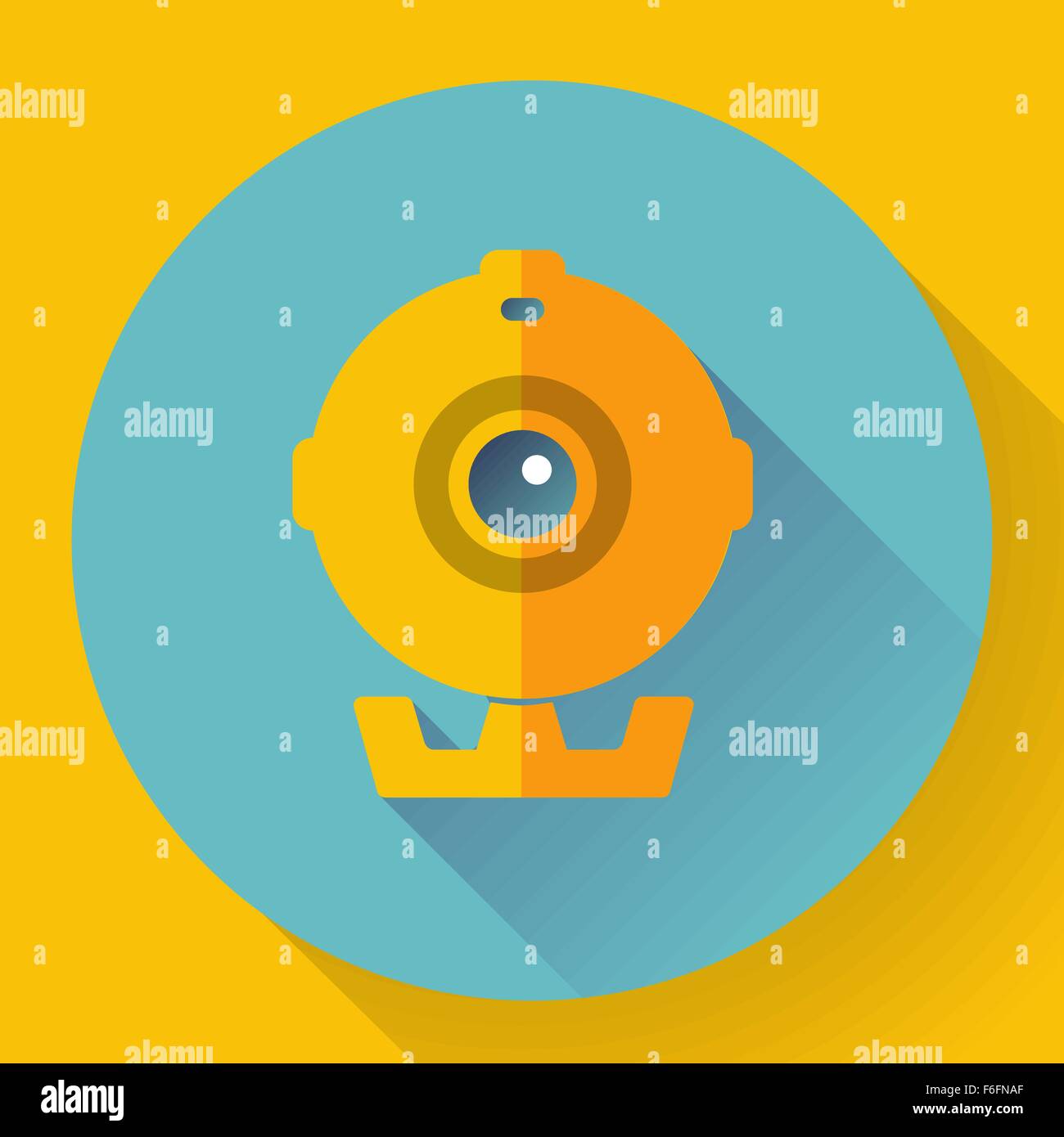 Flat Webcam Icon - Simple vector illustration Stock Vector Image & Art ...