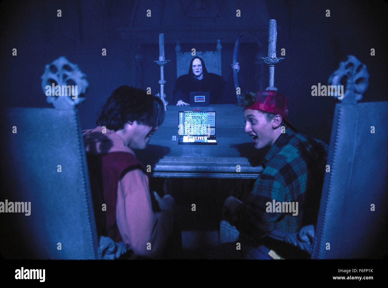 Jul 19, 1991; Los Angeles, CA, USA; KEANU REEVES (left) as Ted Logan and ALEX WINTERS as Bill S. Preston, Esq. in the adventure, sci-fi, comic film 'Bill and Ted's Bogus Journey' directed by Peter Hewitt. Stock Photo