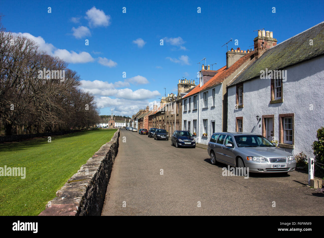 Gifford street in East Lothian Stock Photo Alamy