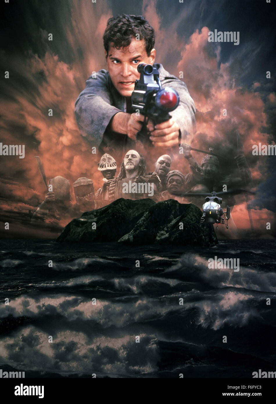 Apr 29, 1994; Queensland, Australia; Key poster art featuring RAY LIOTTA as Capt. J. T. Robbins in the sci-fi action film ''No Escape'' directed by Martin Campbell. Stock Photo
