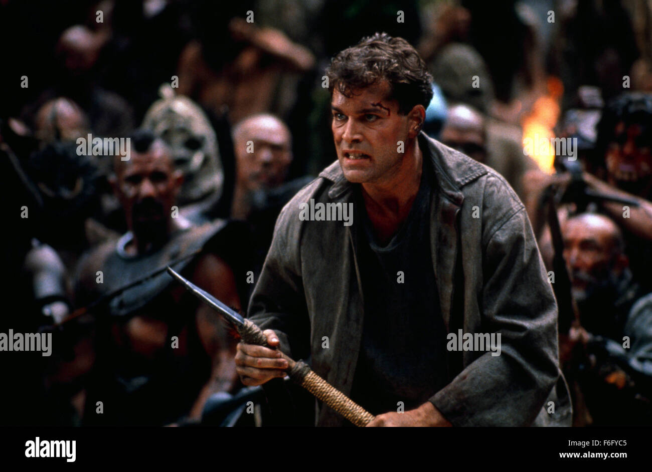 Apr 29, 1994; Queensland, Australia; RAY LIOTTA as Capt. J. T. Robbins in the sci-fi action film ''No Escape'' directed by Martin Campbell. Stock Photo