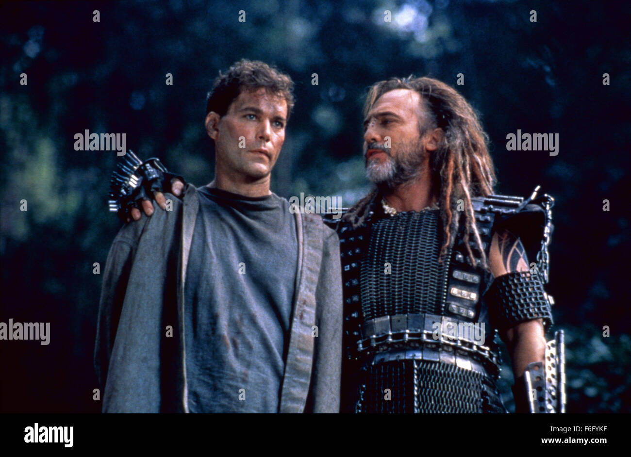 Apr 29, 1994; Queensland, Australia; RAY LIOTTA (left) as Capt. J. T. Robbins and STUART WILSON as Walter Marek in the sci-fi action film ''No Escape'' directed by Martin Campbell. Stock Photo