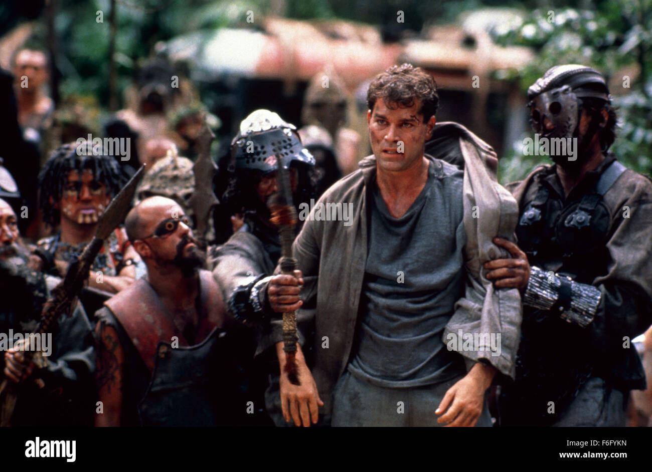 Apr 29, 1994; Queensland, Australia; RAY LIOTTA (front) as Capt. J. T. Robbins in the sci-fi action film ''No Escape'' directed by Martin Campbell. Stock Photo