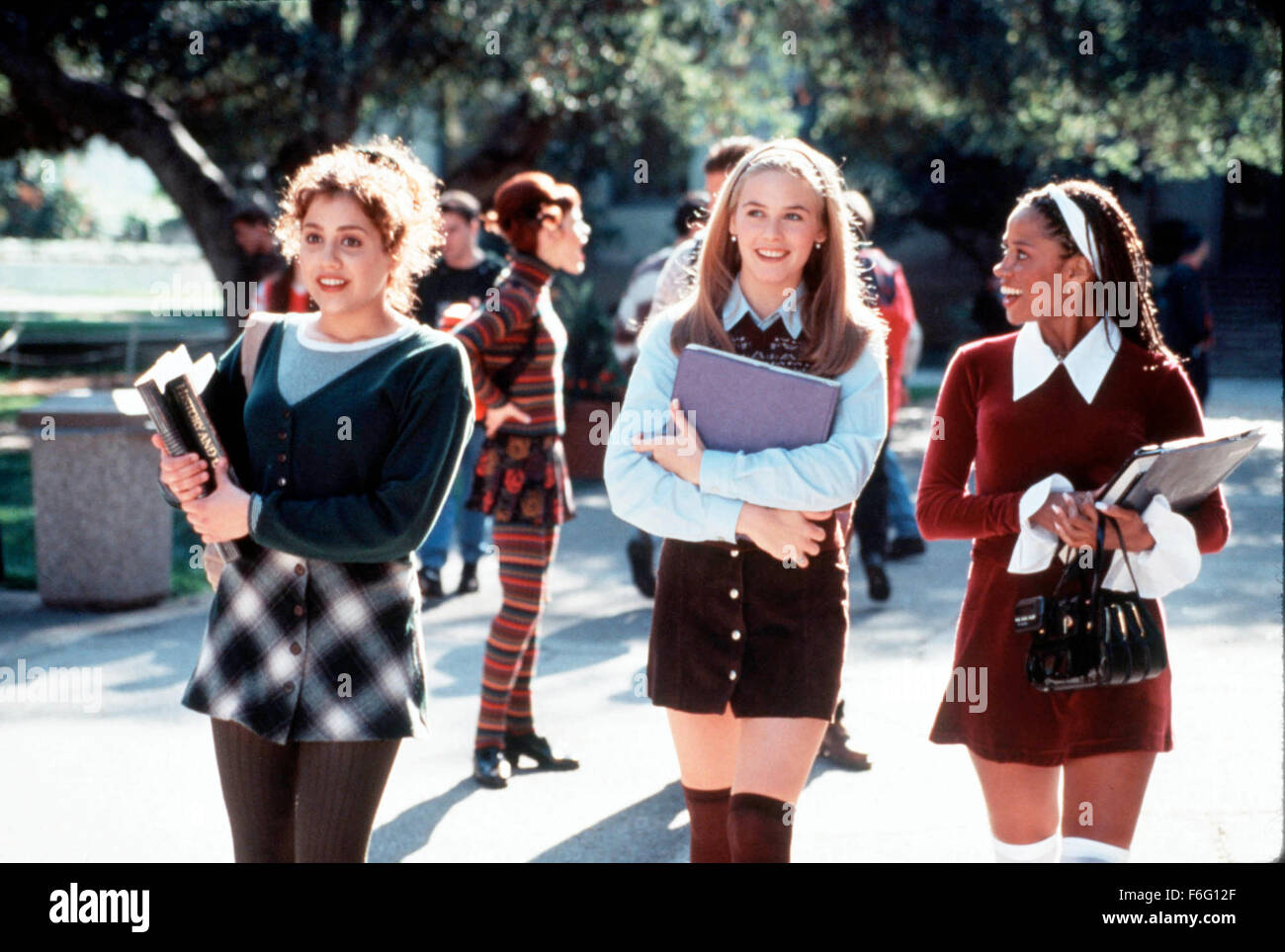 Jan 26, 1995; Los Angeles, CA, USA; Actors STACEY DASH, ALICIA SILVERSTONE and BRITTANY MURPHY in the 1995 romantic comedy 'Clueless' directed by Amy Heckerling. Stock Photo