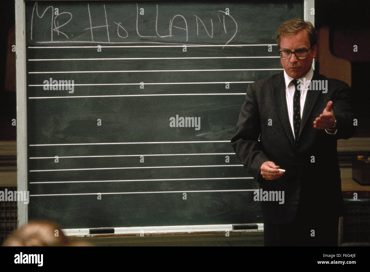 Jan 19, 1996; Portland, OR, USA; Actor RICHARD DREYFUSS stars as Glenn Holland in the Stephen Herek directed music drama, 'Mr. Holland's Opus.' Stock Photo