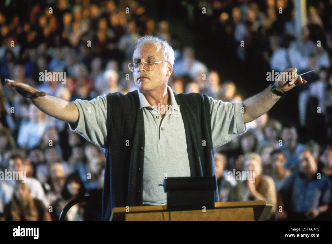Jan 19, 1996; Portland, OR, USA; Actor RICHARD DREYFUSS stars as Glenn Holland in the Stephen Herek directed music drama, 'Mr. Holland's Opus.' Stock Photo