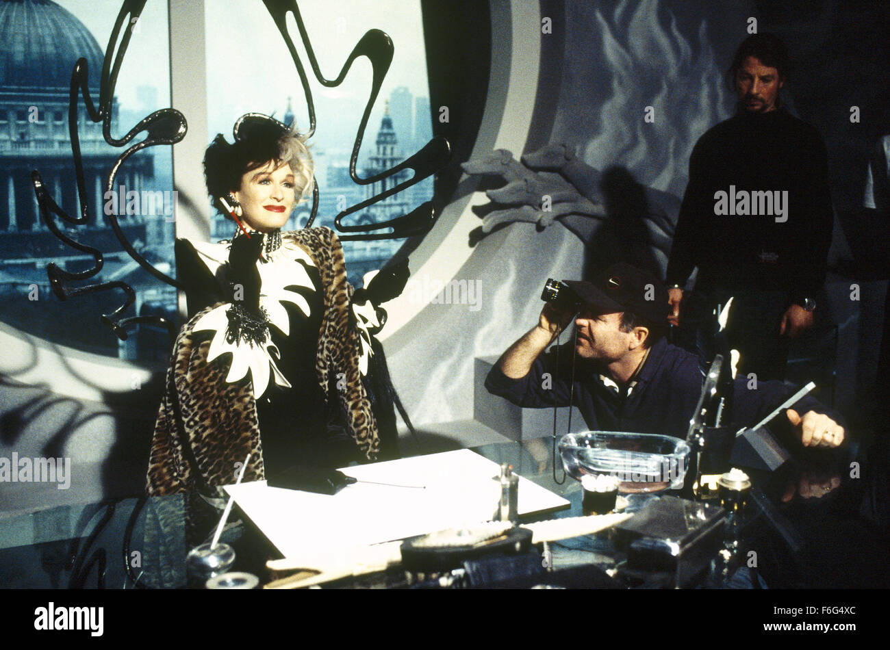 Jan 21, 1996; London, UK; Actress GLENN CLOSE as Cruella Del Vil in '101 Dalmatians'. Directed by Stephen Herek Stock Photo