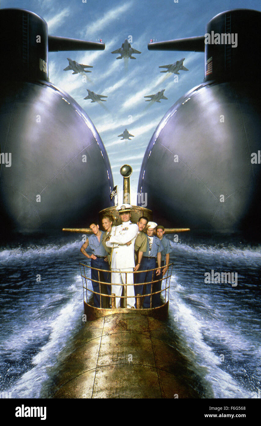 Mar 01, 1996; Hollywood, CA, USA; Key poster art featuring KELSEY GRAMMER (center) as Lt. Cmdr. Tom Dodge in the comedy ''Down Periscope'' directed by David S. Ward. Stock Photo