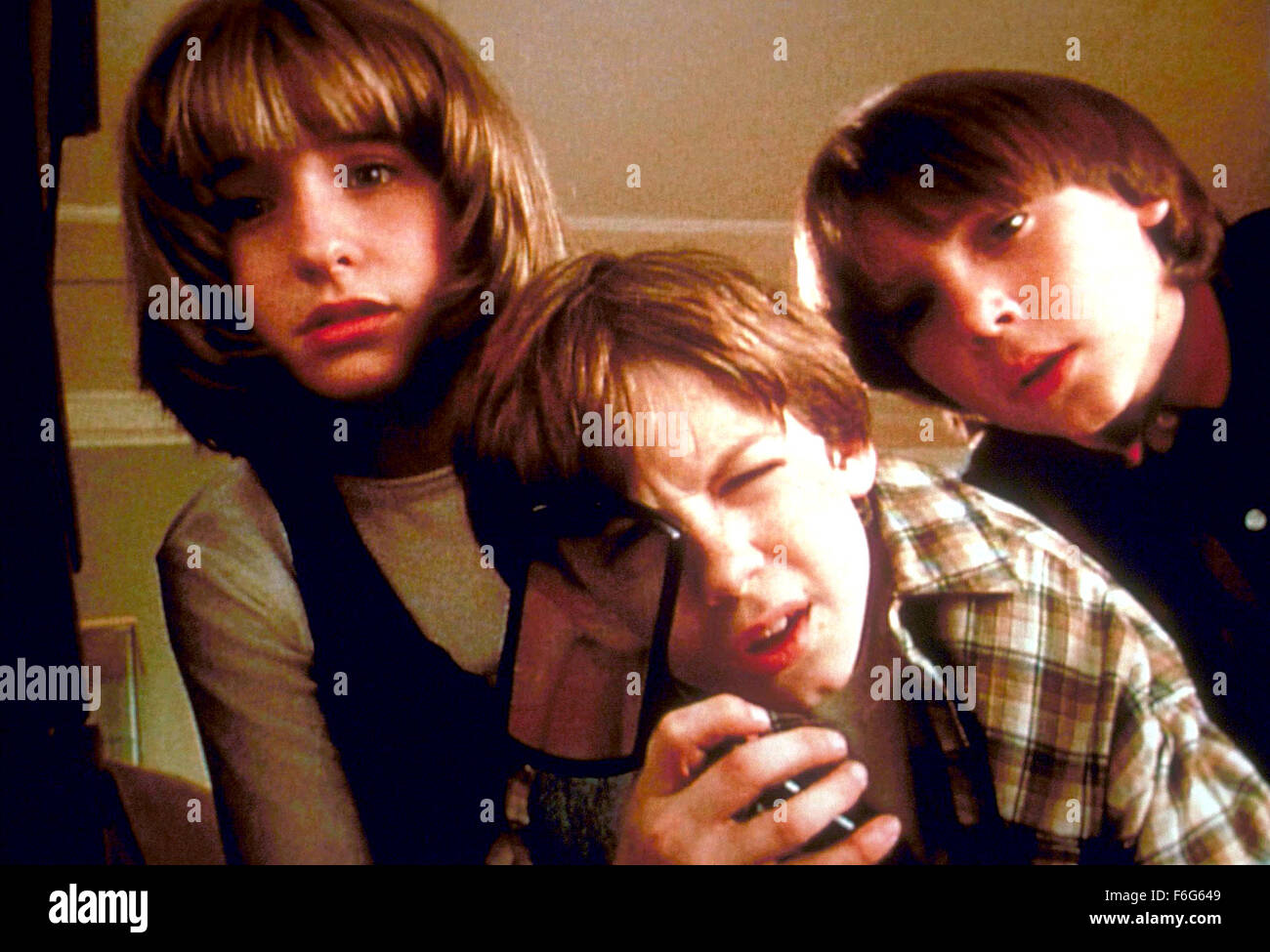 Mar 18, 1997; Hollywood, CA, USA; (left to right) ALLISON MACK as Jenny Szalinski, BUG HALL as Adam Szalinski, and JAKE RICHARDSON as Mitch Szalinski in the family comic adventure ''Honey, We Shrunk Ourselves'' directed by Dean Cundey. Stock Photo