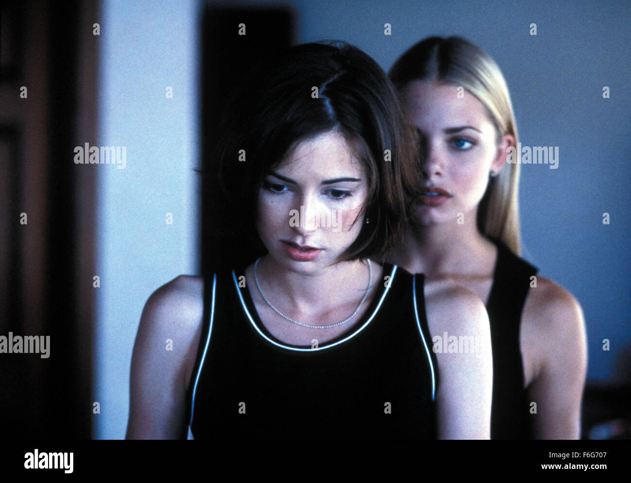 Apr 07, 1997; Hollywood, CA, USA; Actresses MEGAN EDWARDS (Front) as Joy Greer and JAIME PRESSLY as Violet star in the drama thriller 'Poison Ivy: The New Seduction' directed by Kurt Voss. Stock Photo