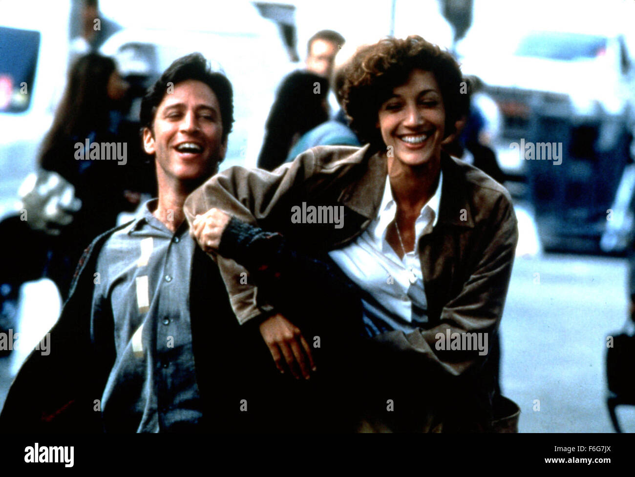 Jul 07, 1997; Hollywood, CA, USA; JON STEWART as Henry and JENNIFER BEALS as Elizabeth in the comedy ''Wishful Thinking'' directed by Adam Park. Stock Photo