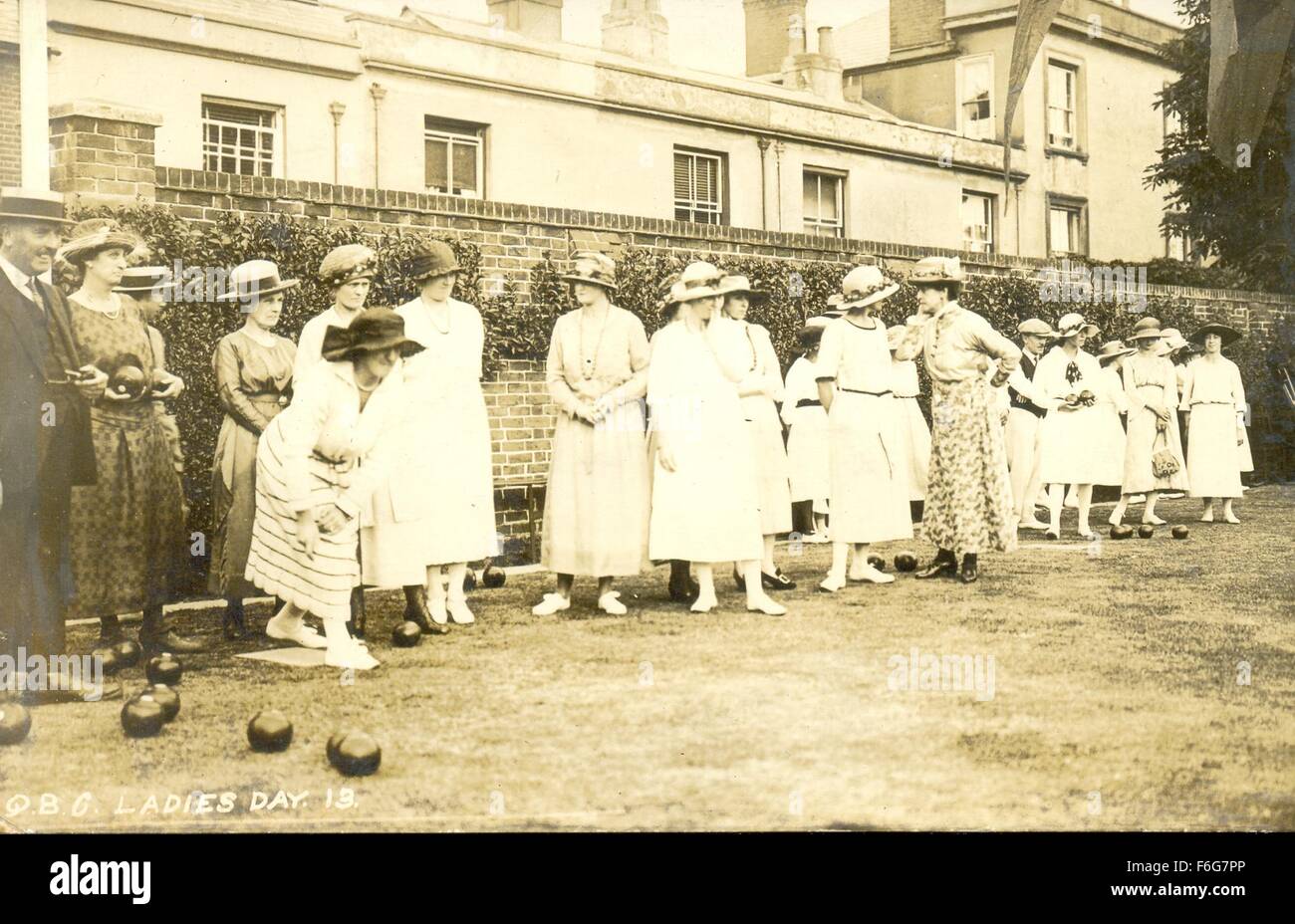 Ladies Day at Queens Park Bowling Club, Glasgow Stock Photo
