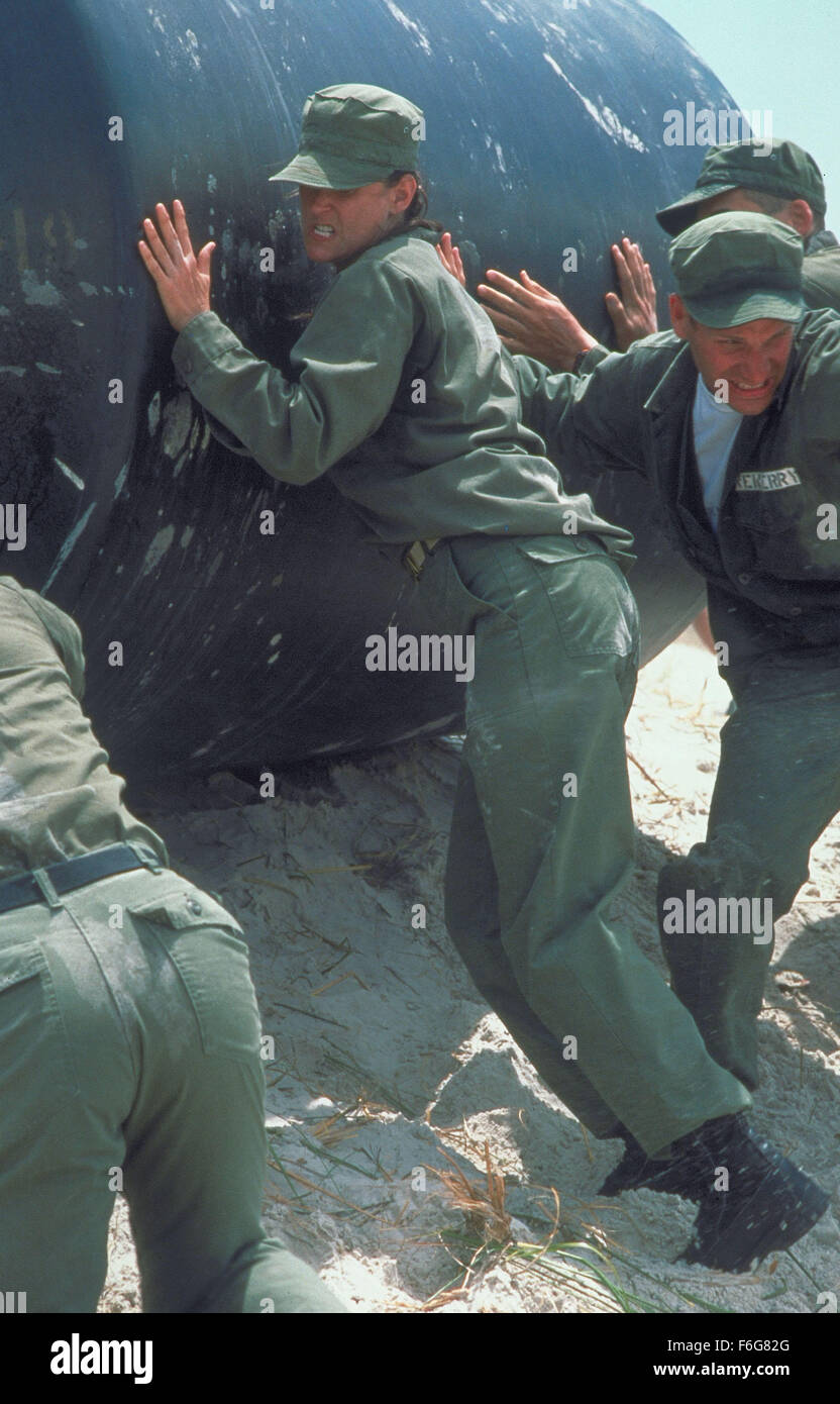 Aug 22, 1997; Jackonsville, FL, USA; Aug 22, 1997; Jackonsville, FL, USA; Actress DEMI MOORE as Lt.Jordan O'Niell in 'GI Jane' Stock Photo