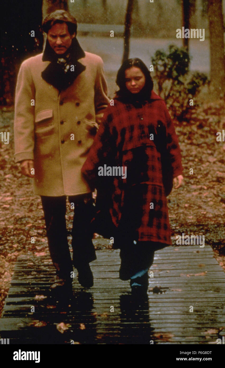 Sep 27, 1997; New York, NY, USA;  Actors CHRISTINA RICCI as Wendy Hood with KEVIN KLINE as Ben Hood in 'The Ice Storm.' Stock Photo