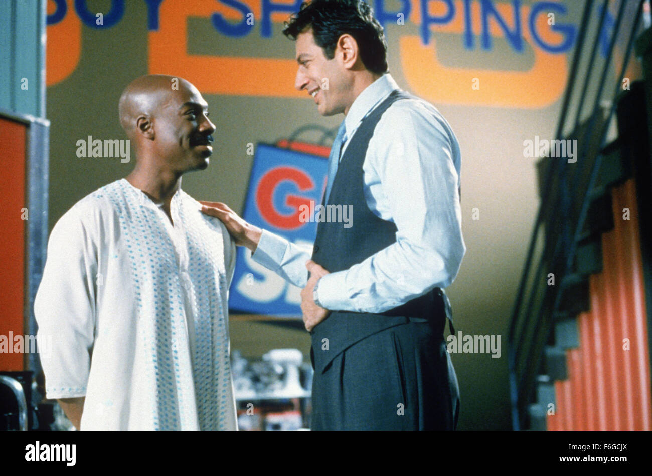 Oct 09, 1998; Los Angeles, CA, USA; Actor/comedian EDDIE MURPHY stars as G and JEFF GOLDBLUM as Ricky Hayman in the Touchstone Pictures comedy, 'Holy Man.' Stock Photo