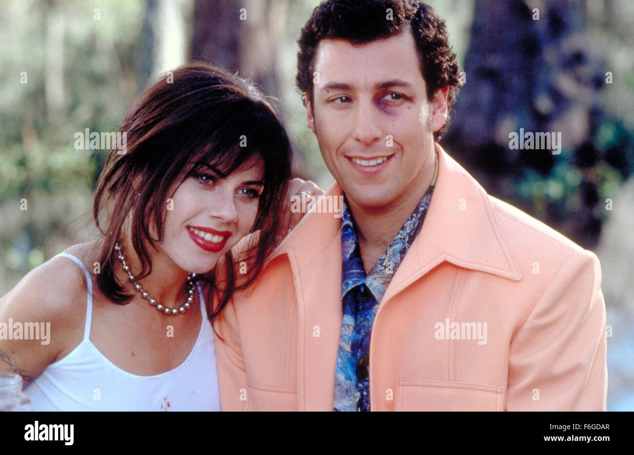 Nov 06, 1998; Orlando, FL, USA; FAIRUZA BALK and ADAM SANDLER star as Vicki Vallencourt and Bobby Boucher in the comedy 'The Waterboy' directed by Frank Coraci. Stock Photo