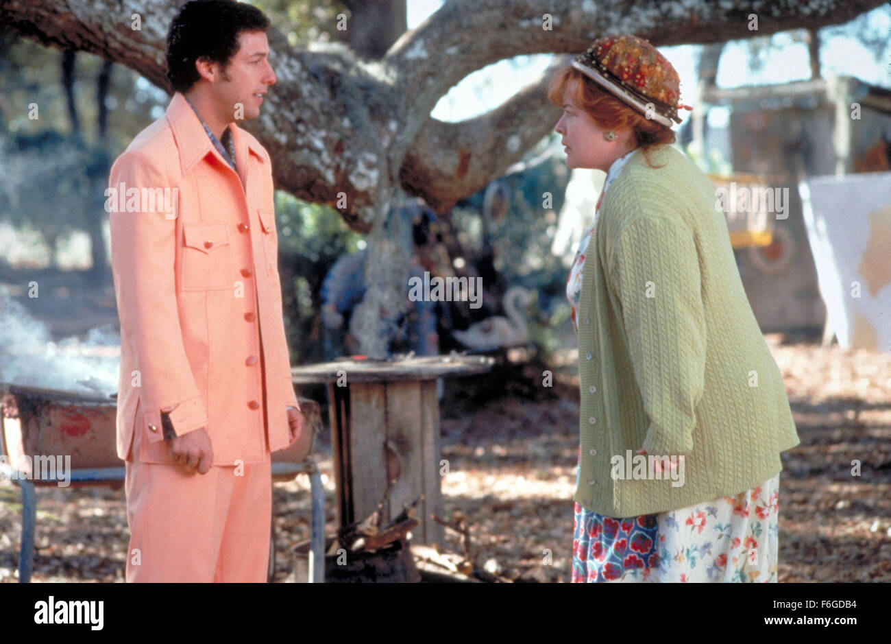Nov 06, 1998; Orlando, FL, USA; ADAM SANDLER and KATHY BATES star as Bobby Boucher and Helen Boucher  in the comedy 'The Waterboy' directed by Frank Coraci. Stock Photo