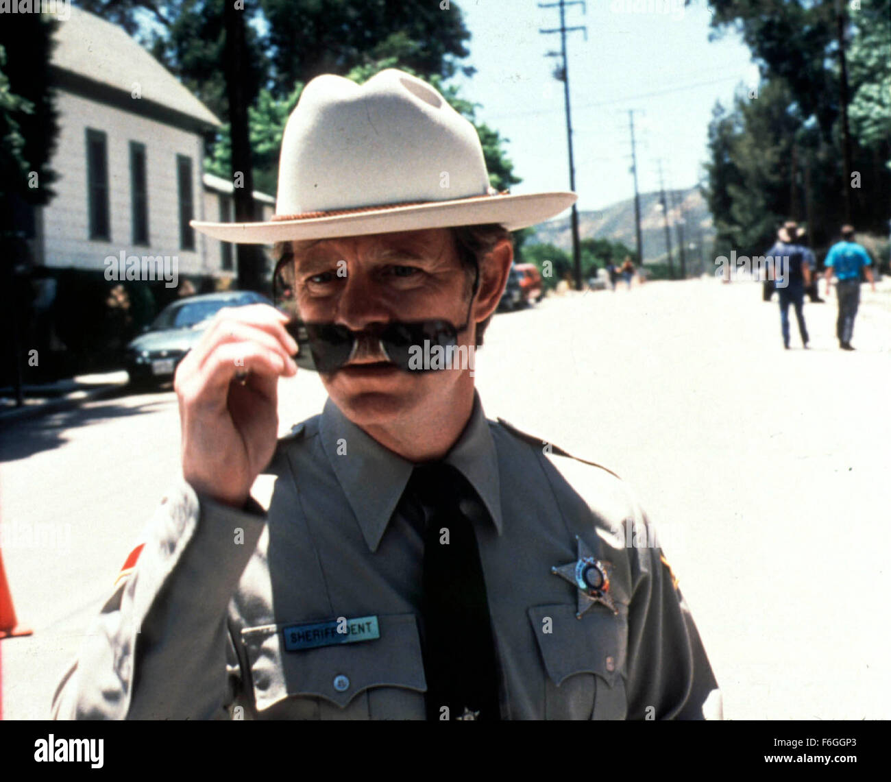 Sep 30, 1999; Piru, CA, USA; WILLIAM MACEY stars as Sheriff Chappy Dent in 1999 movie 'Happy, Texas' directed by Mark Illsley. Stock Photo