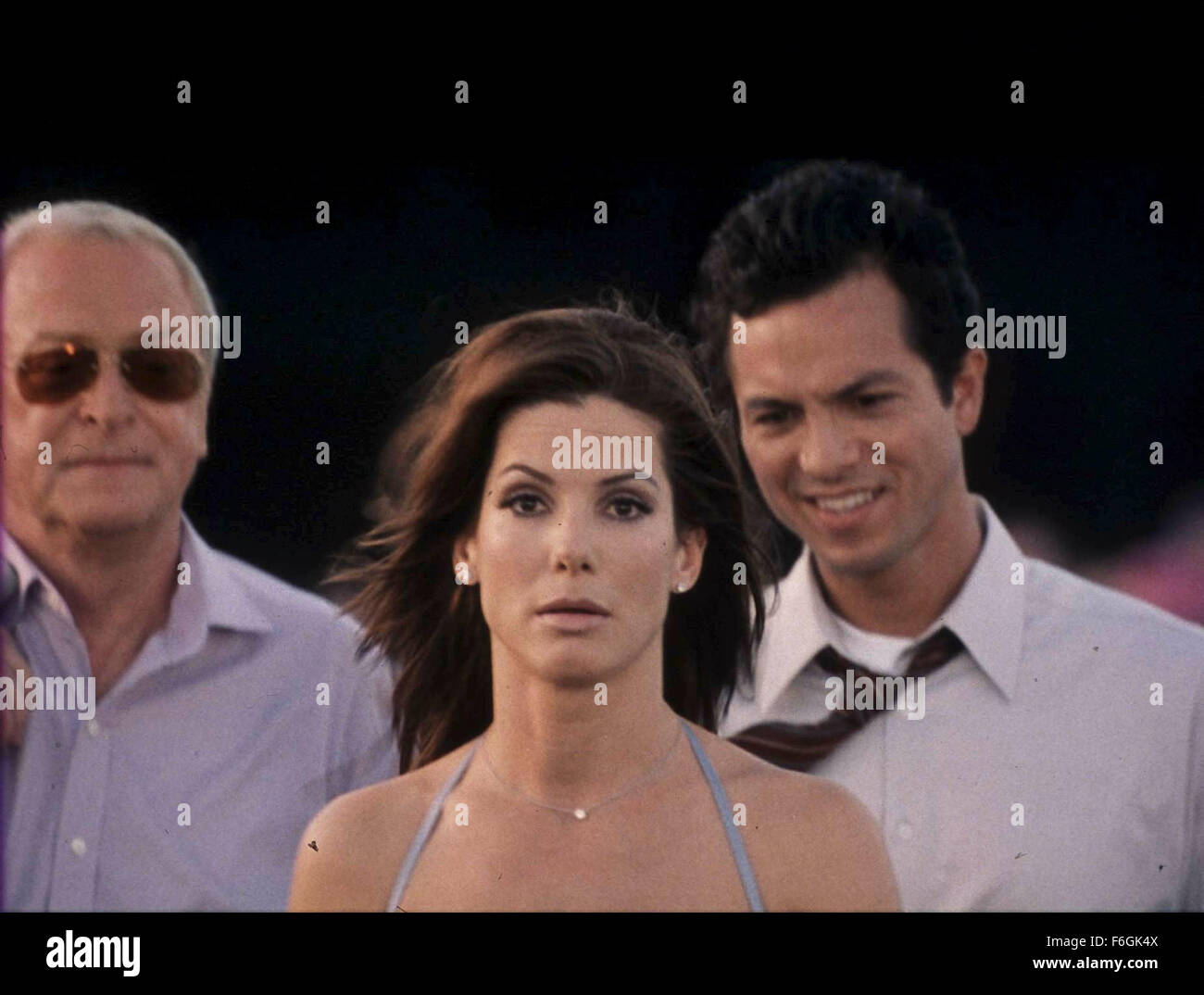 Oct 18, 2000; Hollywood, CA, USA; SANDRA BULLOCK, BENJAMIN BRATT & MICHAEL CAINE in 'Miss Congeniality', a movie about a FBI agent who goes undercover in the Miss Jersey beauty pageant to prevent a group from bombing the event..  (Credit Image: ) Stock Photo