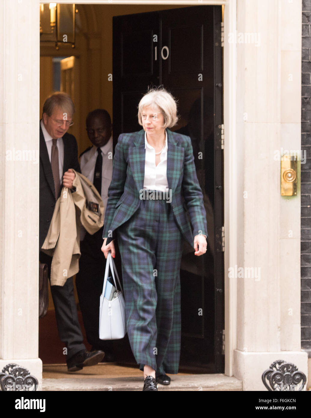 Downing Street, London, UK. 17th Nov 2015. Theresa May, UK Home Secretary, leaves 10 Downing Street following a cabinet meeting Credit:  Ian Davidson/Alamy Live News Stock Photo