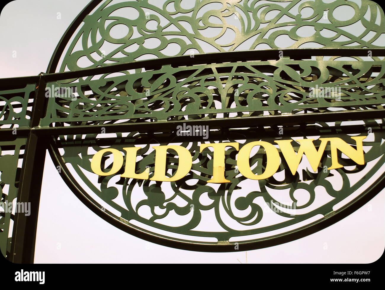 Old Town Sign Stock Photo - Alamy
