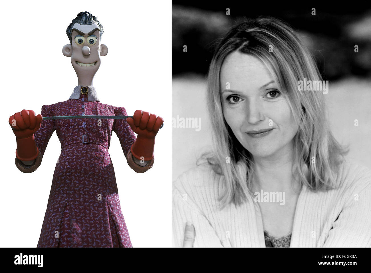 60 08, 2000; Hollywood, CA, USA; MIRANDA RICHARDSON as the voice of Mrs. Tweedy in the family comedy ''Chicken Run'' directed by Peter Lord and Nick Park. Stock Photo