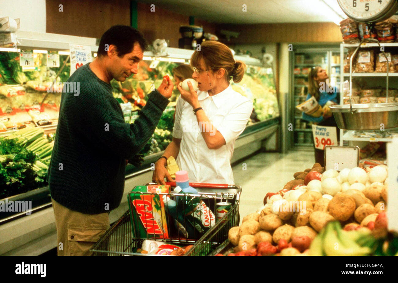 Jun 18, 2000; Hollywood, CA, USA; Actor TIMOTHY DALTON stars as Matt and NATASSJA KINSKI as Julia in the Constantin Film romantic comedy, 'Time Share.' Stock Photo