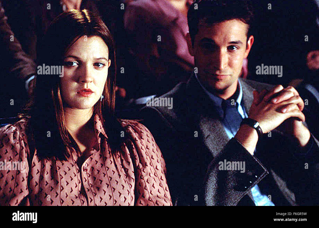 Jan 19, 2001; Los Angeles, CA, USA; DREW BARRYMORE and NOAH WYLE star as Karen Pomeroy and Prof. Kenneth Monnitoff in the thrilling sci-fi drama 'Donnie Darko' directed by Richard Kelly. Stock Photo