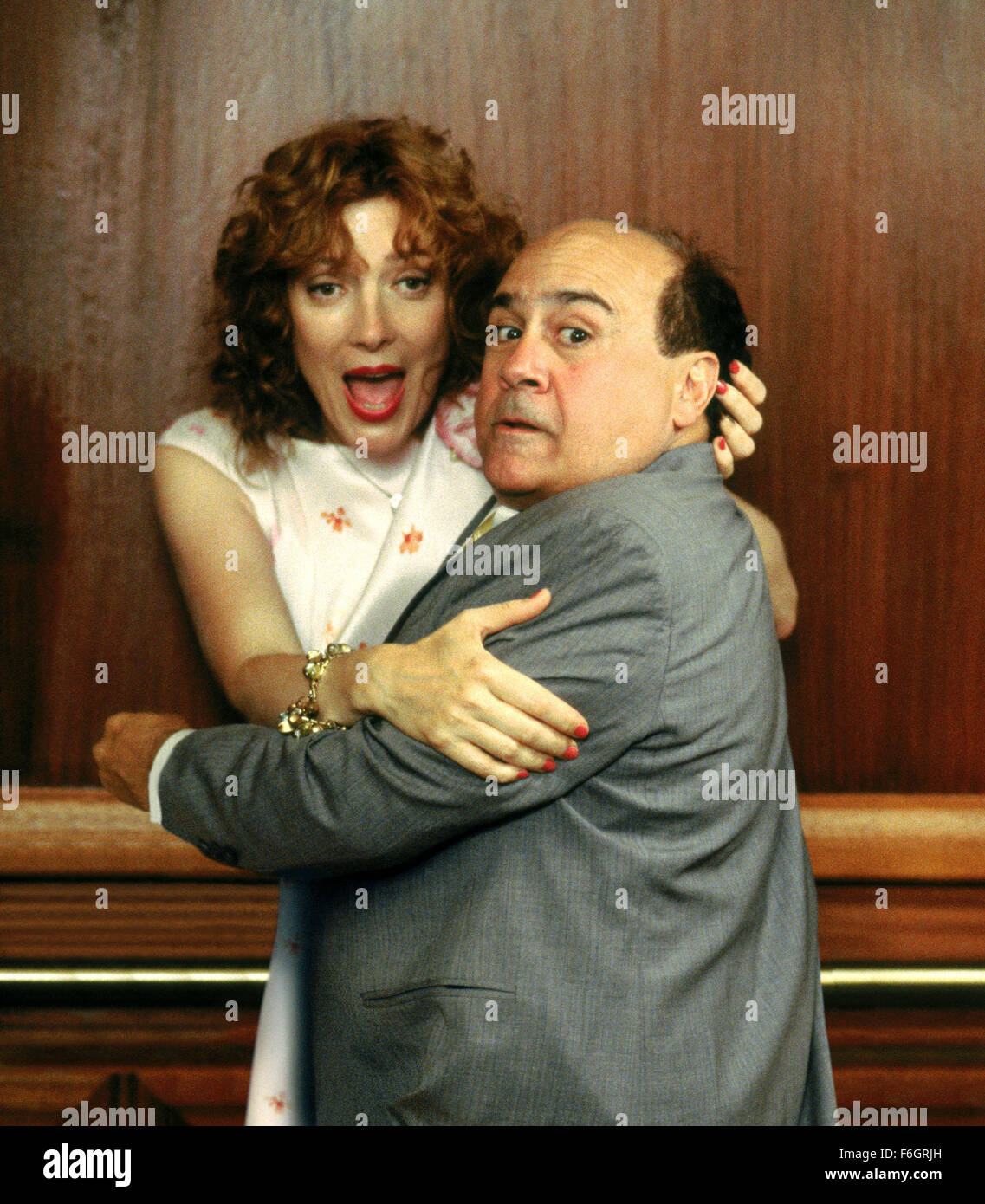 Jun 01, 2001; Boston , MA, USA; Actors GLENNE HEADLY as Gloria and DANNY DEVITO as Max Fairbanks star in  'What's The Worst That Could Happen?' Stock Photo