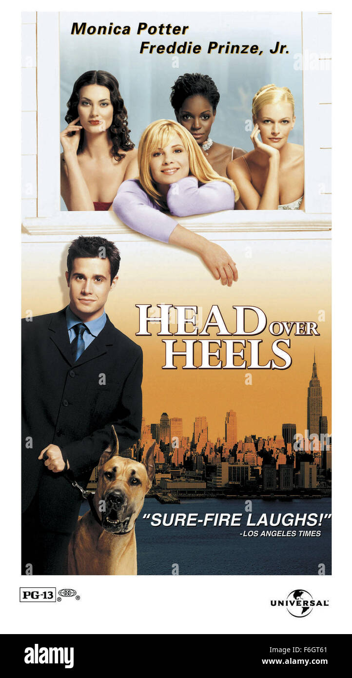 Jun 04, 2001; Hollywood, CA, USA; MOVIE POSTER for the romantic comedy,''Head  Over Heels,'' directed by Mark S. Waters Stock Photo - Alamy