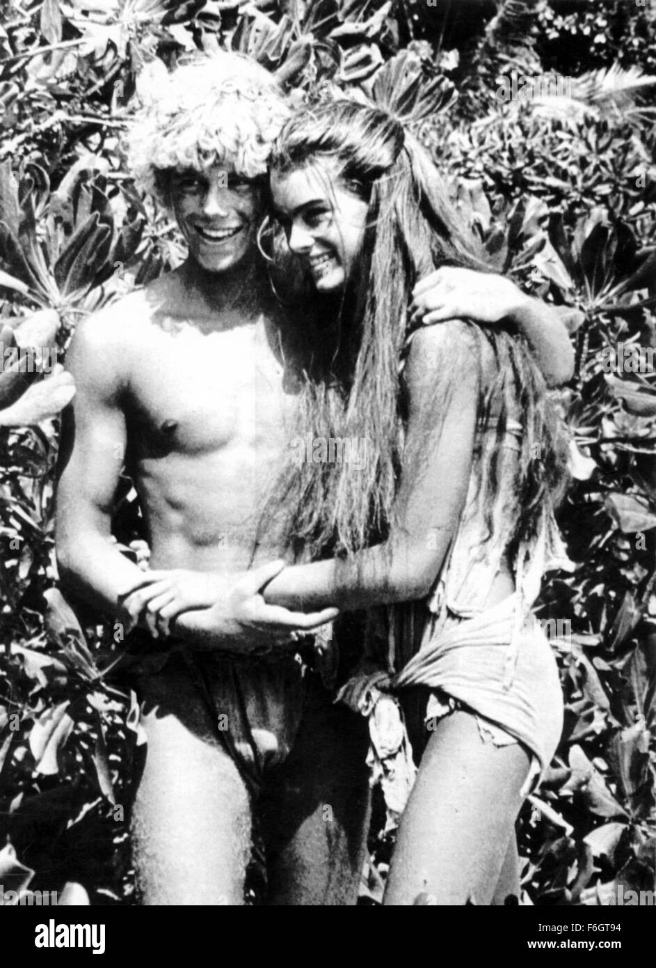 Jun 29, 2001; Toronto, Ontario, Canada; The Blue Lagoon, 1980 movie starring Brooke Shields and Christopher Atkins about two teens shipwrecked on South Pacific island Stock Photo