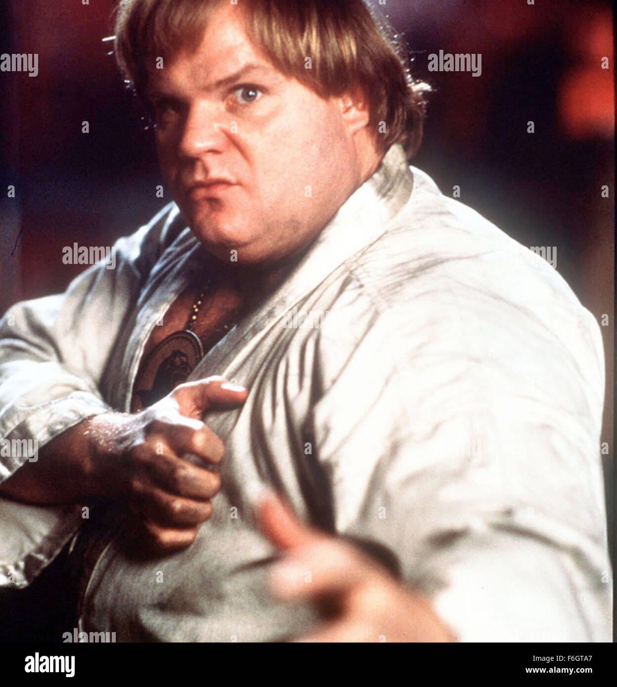 Jul 07, 2001; Hollywood, CA, USA; Actor CHRIS FARLEY stars in the Karate fighting comedy 'Beverly Hills Ninja,' directed by Dennis Dugan. Stock Photo