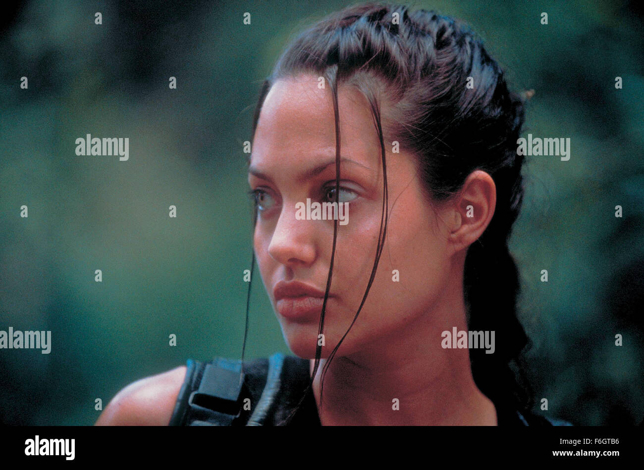 Jul 11, 2001; Los Angeles, CA, USA; Actress ANGELINA JOLIE stars as Lara Croft in the Paramount Pictures action/adventure movie, 'Lara Croft: Tomb Raider.' Stock Photo