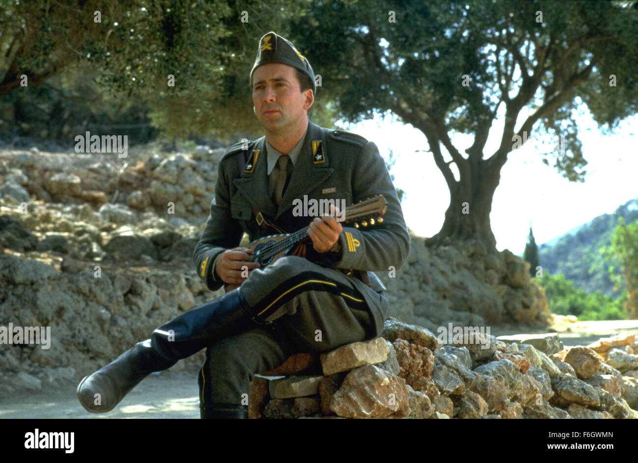 Aug 17, 2001; Kefalloina Island, GREECE; Actor NICHOLAS CAGE as Captain