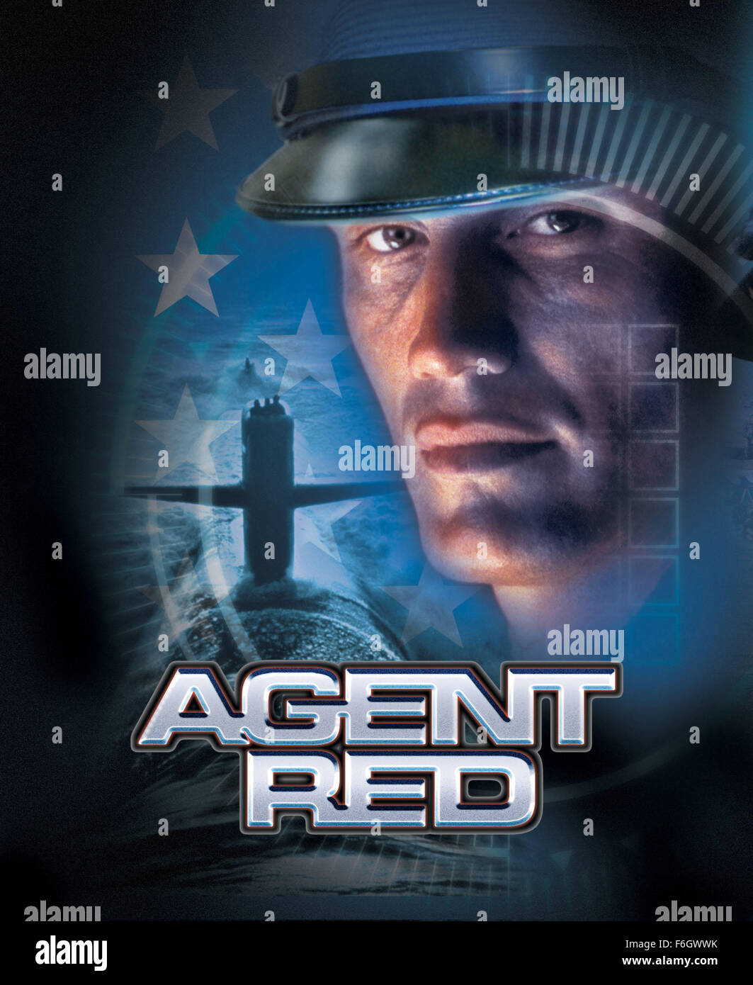 RELEASE DATE: April 10, 2001. MOVIE TITLE: Agent Red. STUDIO: Phoenician Entertainment. PLOT: The Cold War has ended, and the Russian government has decided get rid of a deadly bioweapon sample by returning it to the United States, from whom it had been stolen. Officer Hendricks has been assigned to pick up the virus sample and escort it back to America via submarine. Along the way, however, a gang of terrorists hijack the sub in an attempt to launch a bioweapon attack on both New York and Moscow. Can Hendricks stop them before it's too late? PICTURED: DOLPH LUNDGREN as Matt Hendricks. Stock Photo