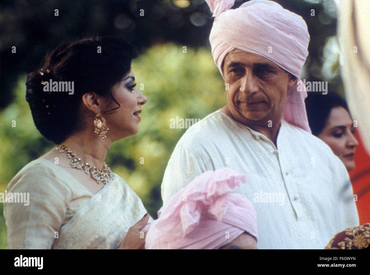 Aug 30, 2001; Paris, FRANCE; LILLETE DUBEY (left) as Pimmi Verma and NASEERUDDIN SHAH as Lalit Verma in the romantic comedy/drama ''Monsoon Wedding'' directed by Mira Nair. Stock Photo