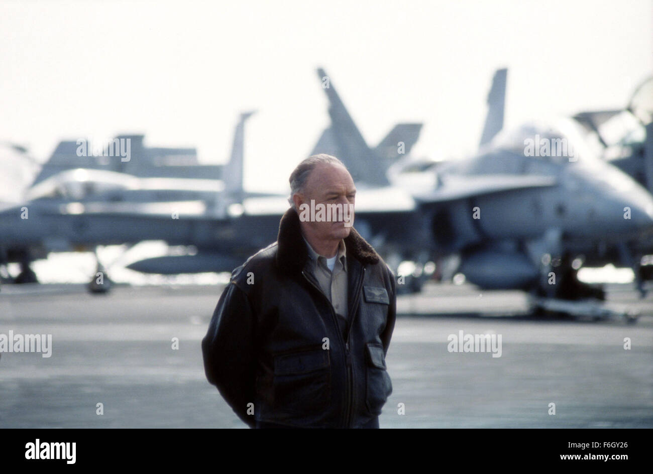 Oct 02, 2001; Hollywood, CA, USA; Actor GENE HACKMAN as Admiral Leslie Reigart in the action war drama 'Behind Enemy Lines' directed by John Moore. Stock Photo